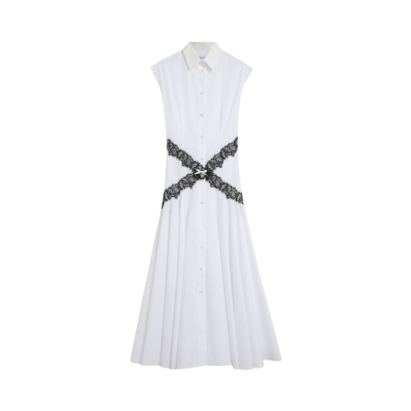 Viktor & Rolf Lace Shirt Dress in White