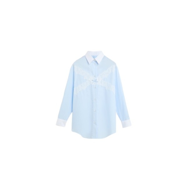 Viktor & Rolf Lace Shirt in Light Blue