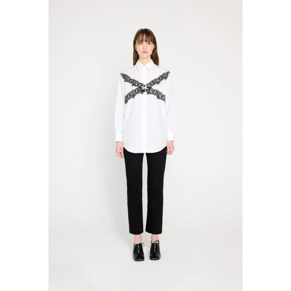 Viktor & Rolf Lace Shirt in White, view 2