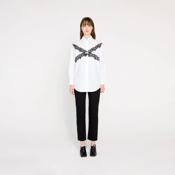 Viktor & Rolf Lace Shirt in White, view 5