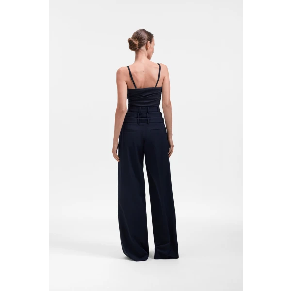 Viktor & Rolf Linen-Silk Blend Bralette in Black, view 3