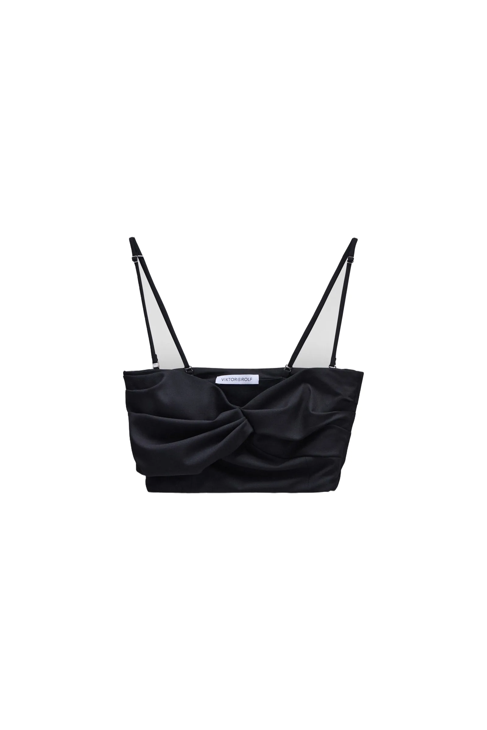 Viktor & Rolf Linen-Silk Blend Bralette in Black