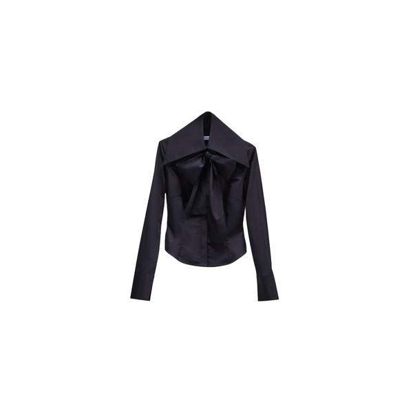 Viktor & Rolf Multi-Layered Collar Shirt in Black