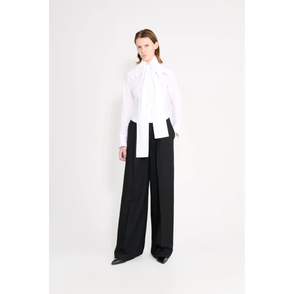 Viktor & Rolf Multi-Layered Collar Shirt in White, view 2