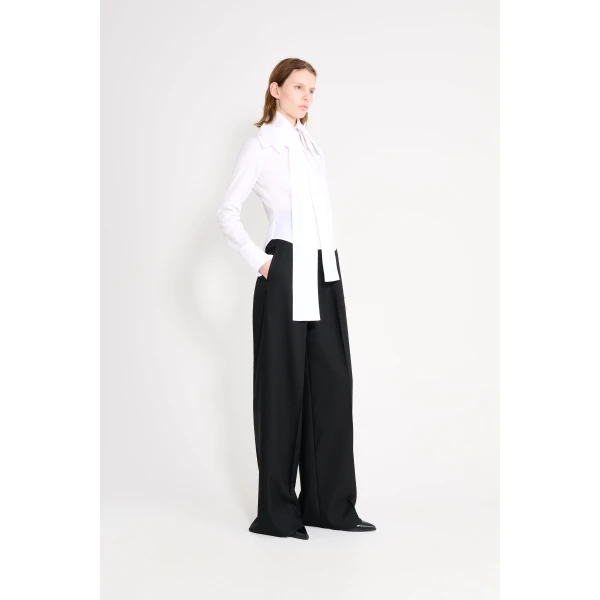 Viktor & Rolf Multi-Layered Collar Shirt in White, view 4