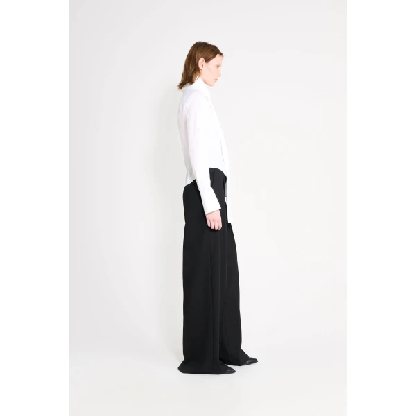 Viktor & Rolf Multi-Layered Collar Shirt in White, view 5