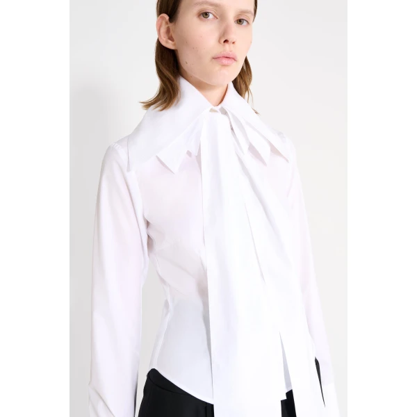 Viktor & Rolf Multi-Layered Collar Shirt in White, view 6