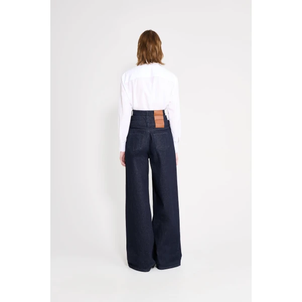 Viktor & Rolf Multi-Layered Denim Jeans in Dark Blue, view 3