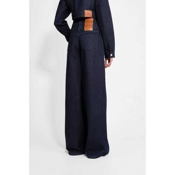 Viktor & Rolf Multi-Layered Denim Jeans in Dark Blue, view 6