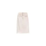 Viktor & Rolf Multi-Layered Denim Skirt in Off White