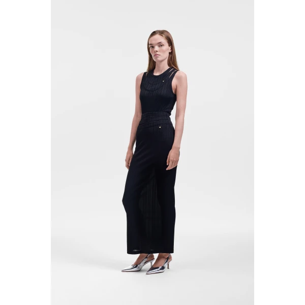 Viktor & Rolf Multi-Layered Jersey Skirt in Black, view 4