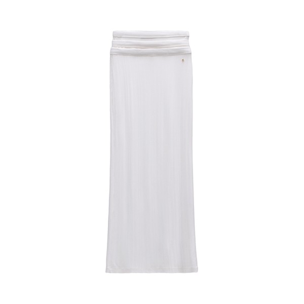 Viktor & Rolf Multi-Layered Jersey Skirt in Off White