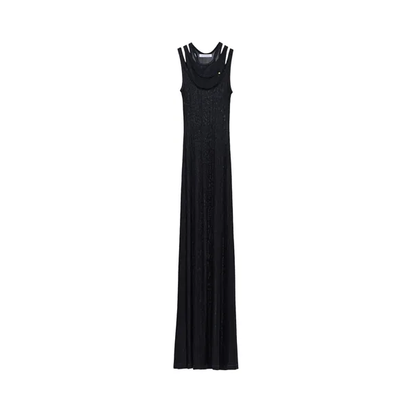 Viktor & Rolf Multi-Layered Jersey Tank Dress in Black