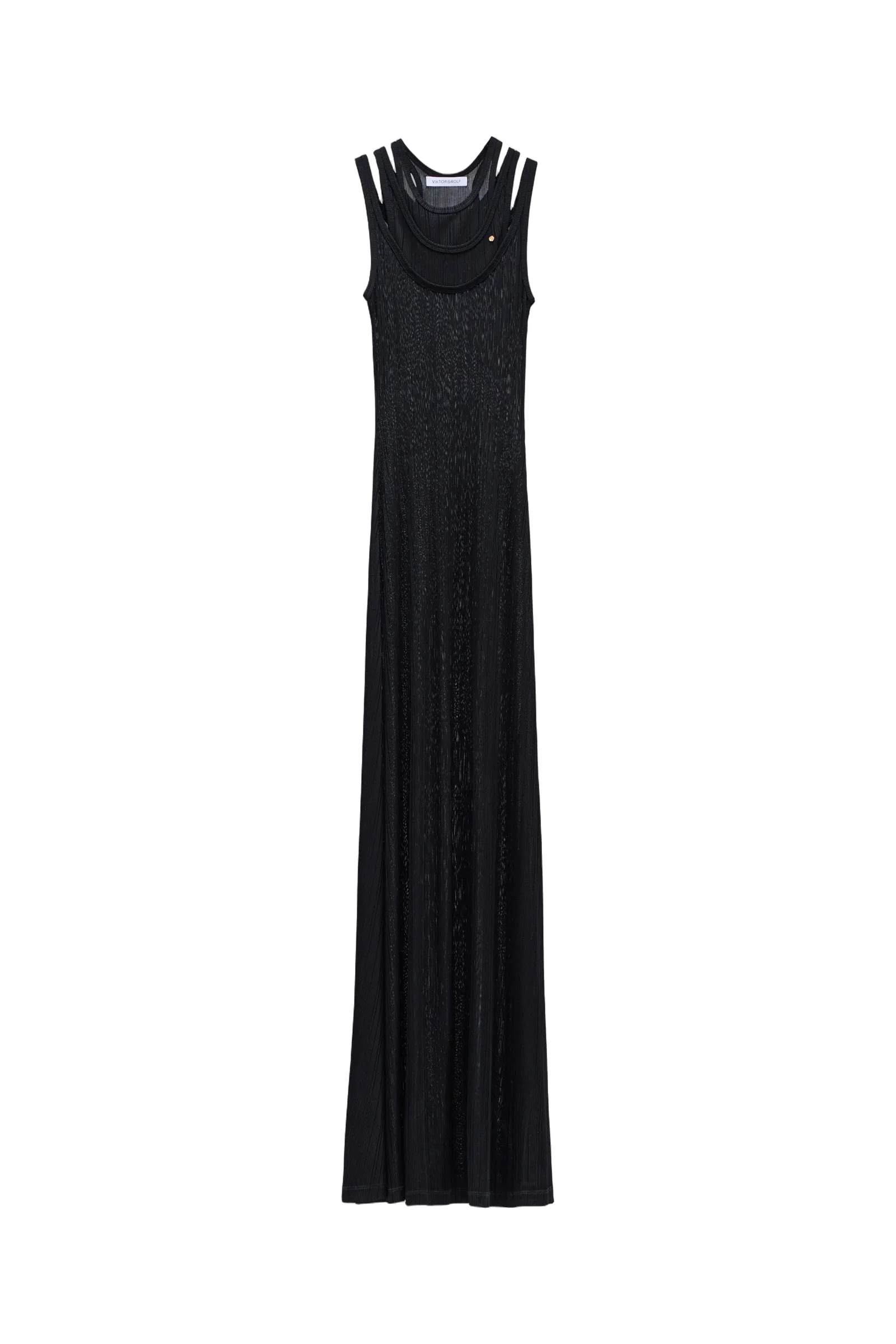 Viktor & Rolf Multi-Layered Jersey Tank Dress in Black