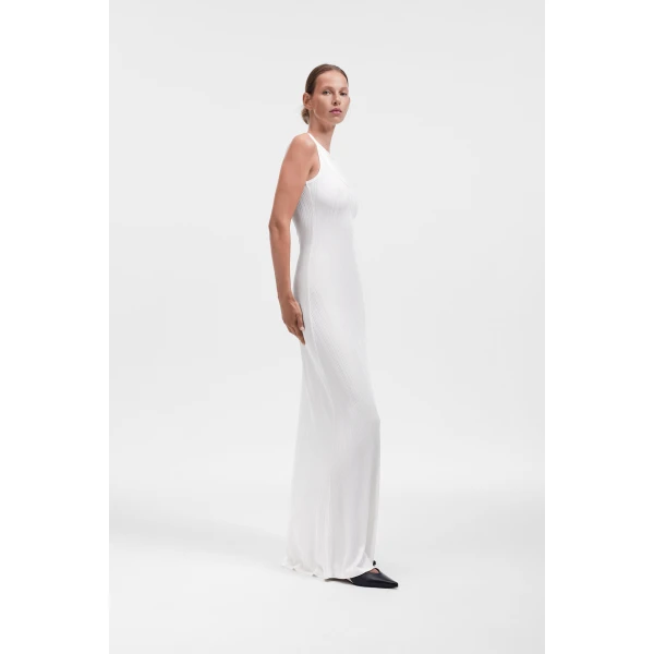 Viktor & Rolf Multi-Layered Jersey Tank Dress in Off White, view 4