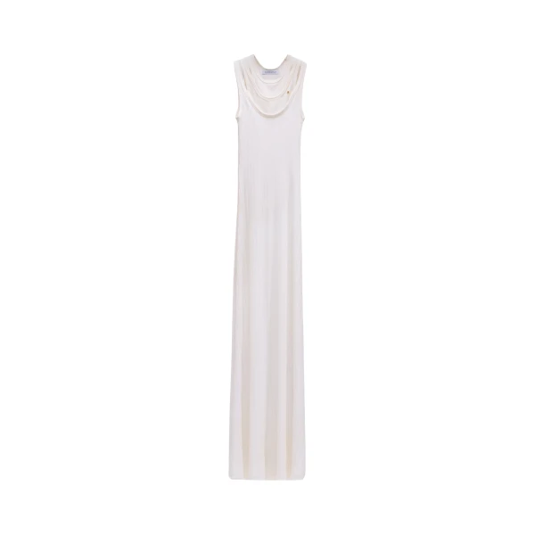 Viktor & Rolf Multi-Layered Jersey Tank Dress in Off White