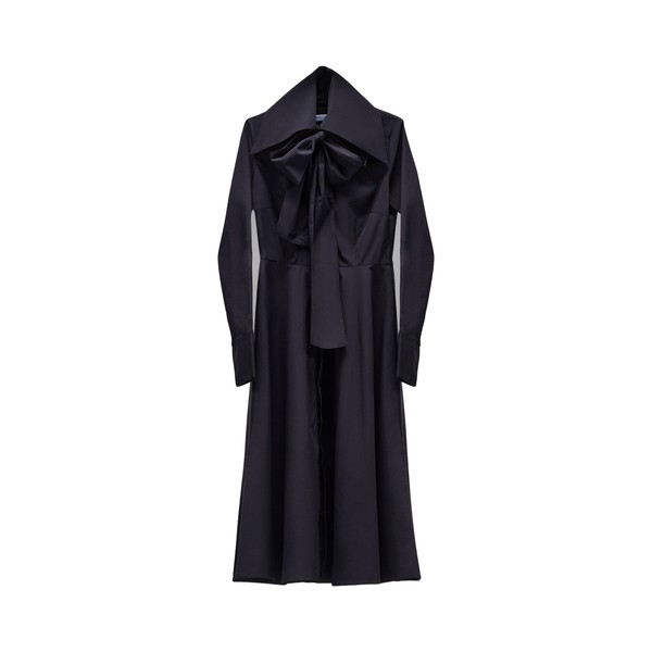 Viktor & Rolf Multi-Layered Long Sleeve Poplin Shirt Dress in Black