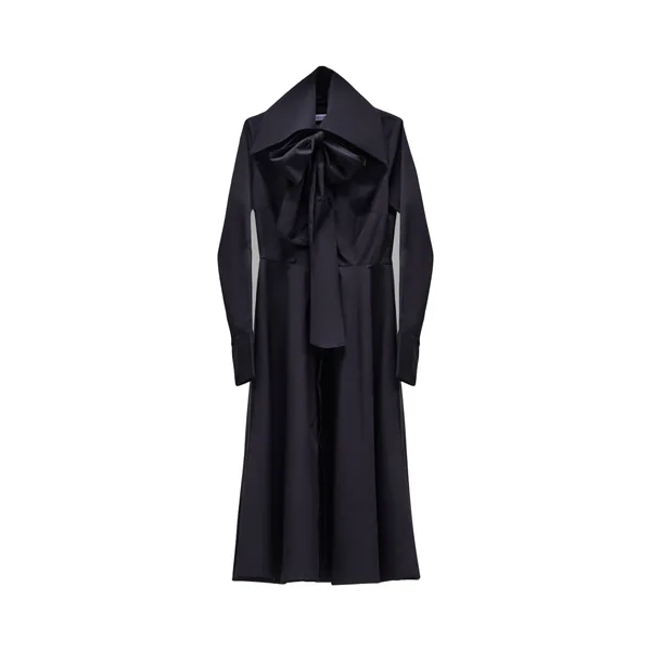 Viktor & Rolf Multi-Layered Long Sleeve Poplin Shirt Dress in Black