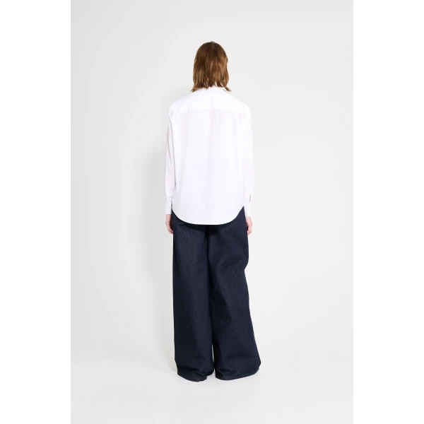 Viktor & Rolf Multi-Layered Poplin Shirt in White, view 3