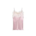 Viktor & Rolf Multi-Layered Silk Lace Cami Dress in Pink