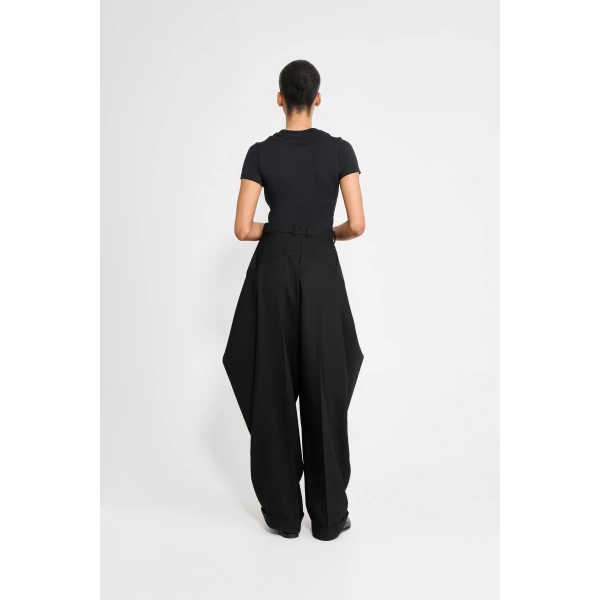 Viktor & Rolf Multi-Layered T-Shirt in Black Top, view 3