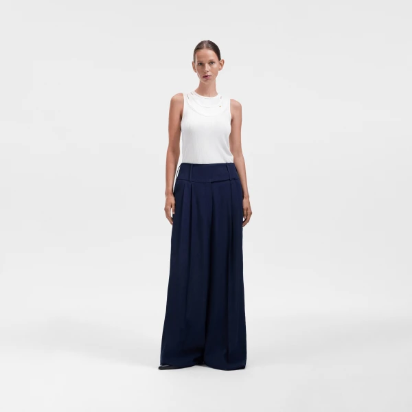 Viktor & Rolf Multi-Layered Tank Top in Off White, view 6