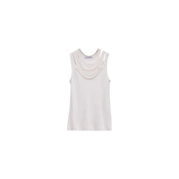 Viktor & Rolf Multi-Layered Tank Top in Off White