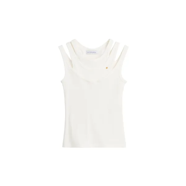 Viktor & Rolf Multi-Layered Tank Top in White