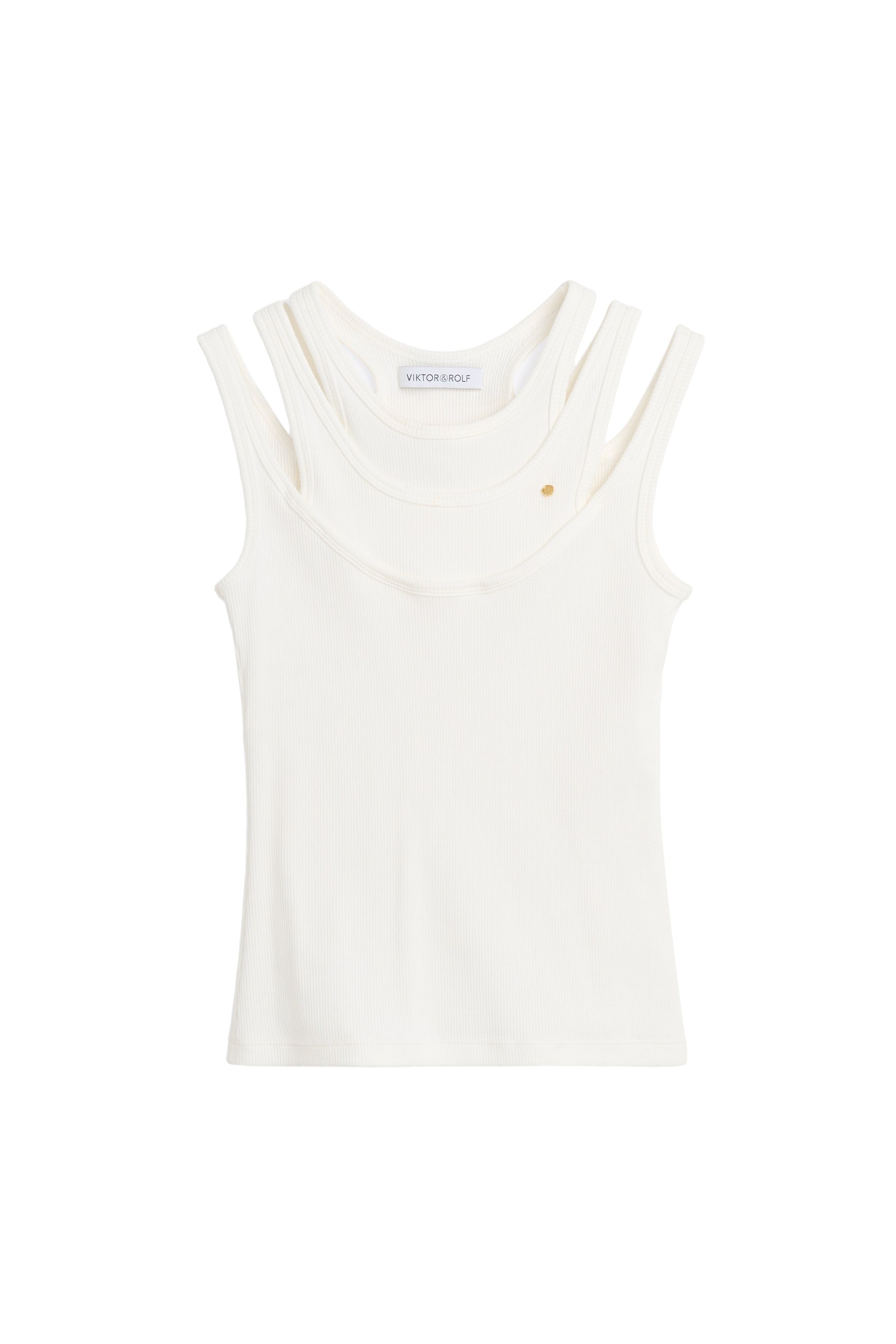 Viktor & Rolf Multi-Layered Tank Top in White