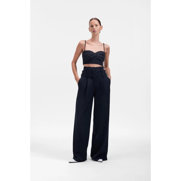 Viktor & Rolf Multi-Layered Trousers in Black, view 2