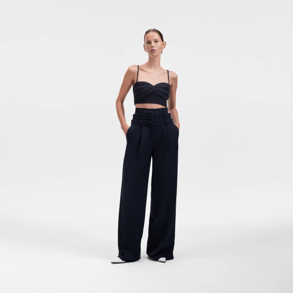 Viktor & Rolf Multi-Layered Trousers in Black, view 5
