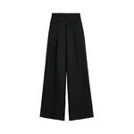 Viktor & Rolf Multi-Layered Wool Trousers in Black