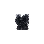 Viktor & Rolf Polyester Volant Jabot Organza Top in Black