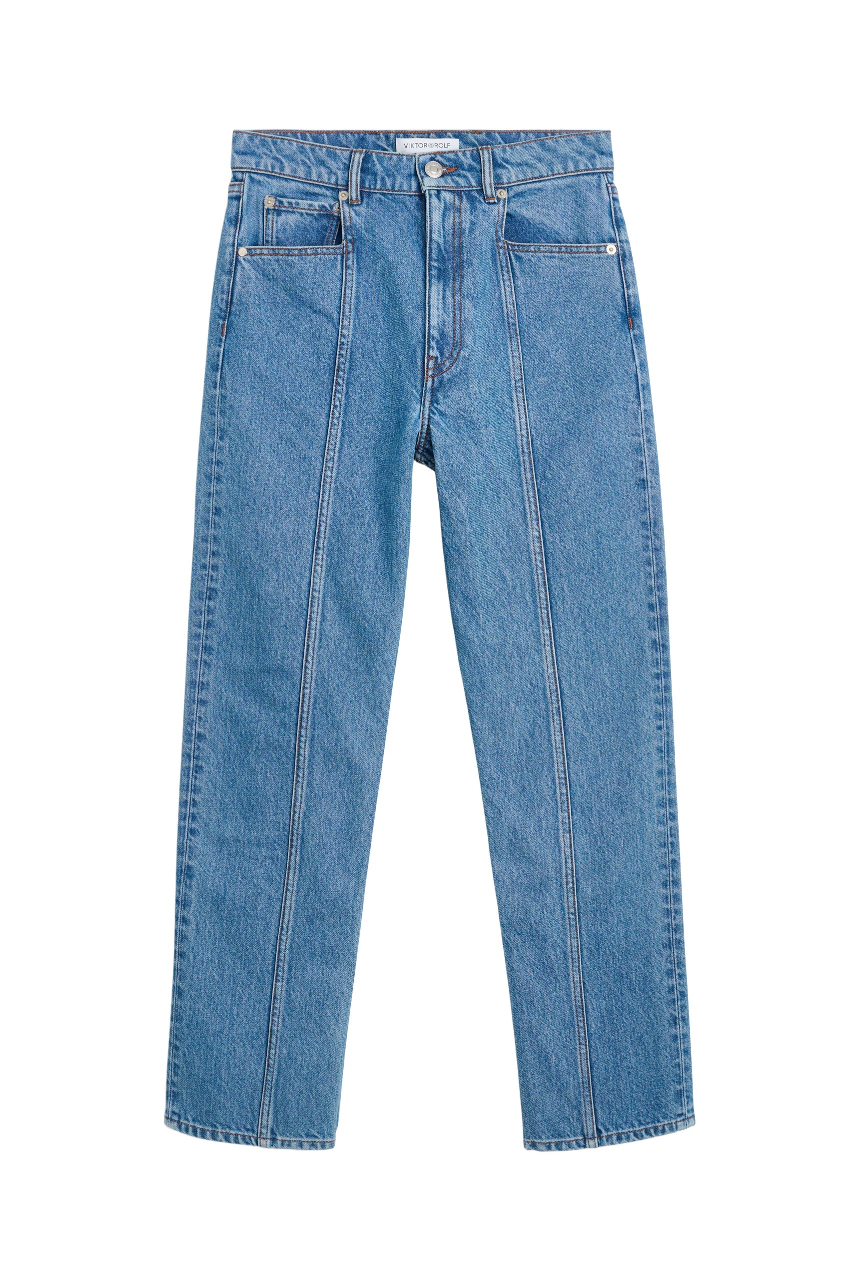 Viktor & Rolf Straight Fit 5 Pocket Jeans in Blue
