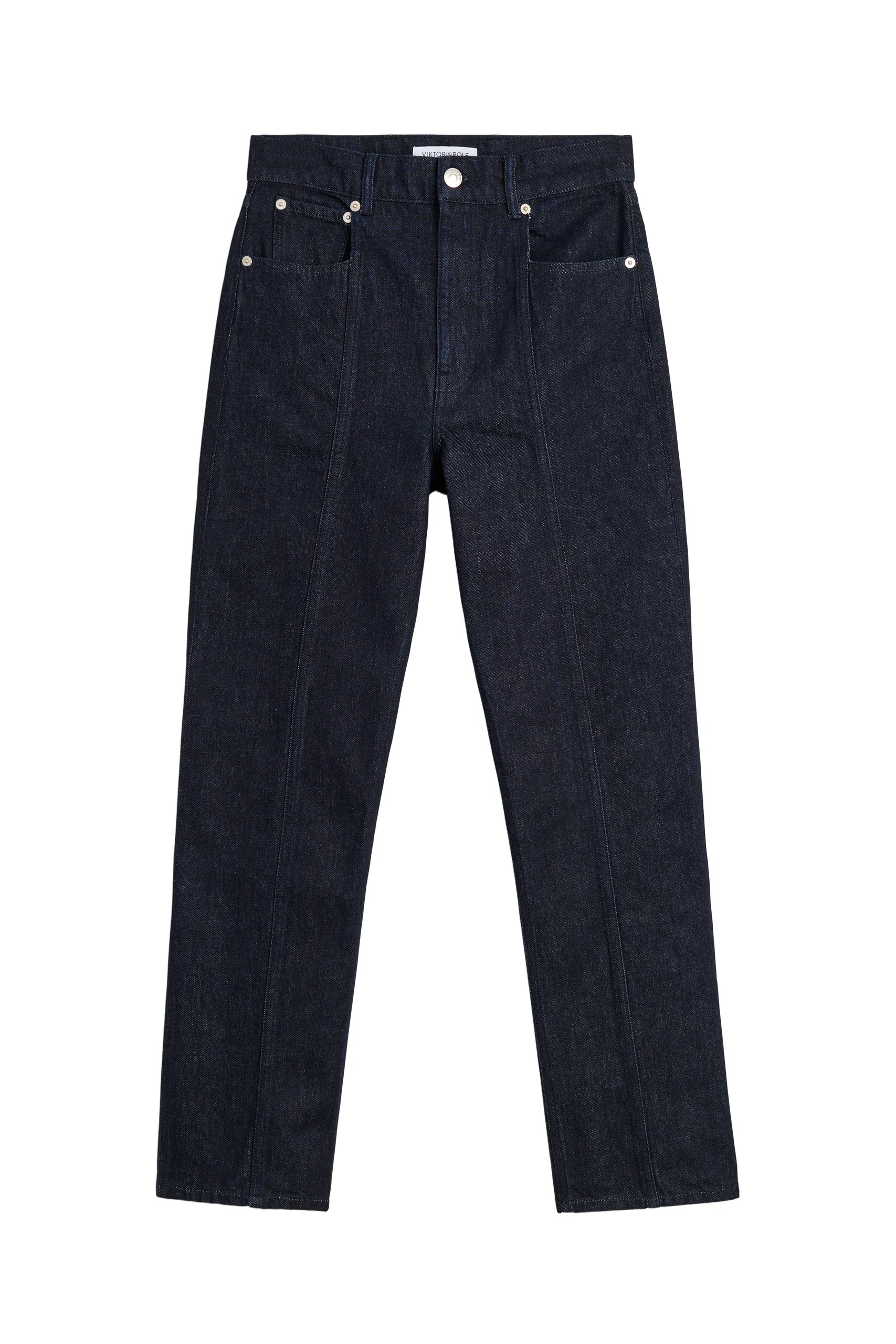 Viktor & Rolf Straight Fit 5 Pocket Jeans in Dark Blue