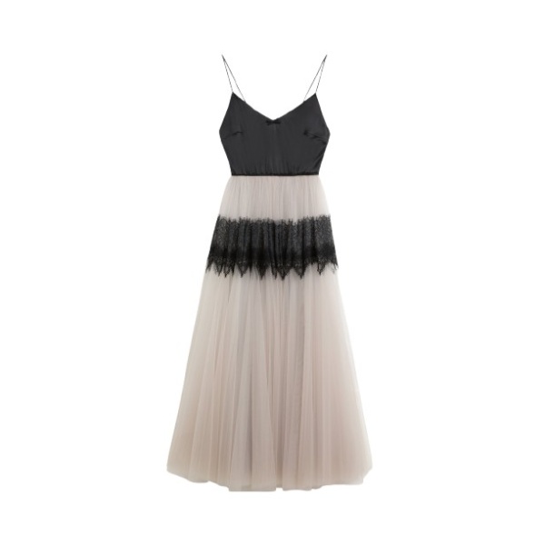 Viktor & Rolf Tulle & Lace Cami Gown in Grey