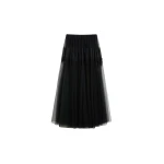Viktor & Rolf Tulle & Lace Maxi Skirt in Black
