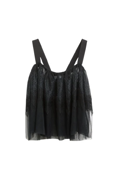 Viktor-Rolf-Tulle-Lace-Top-in-Black87075_nobg Viktor & Rolf Tulle & Lace Top in Black