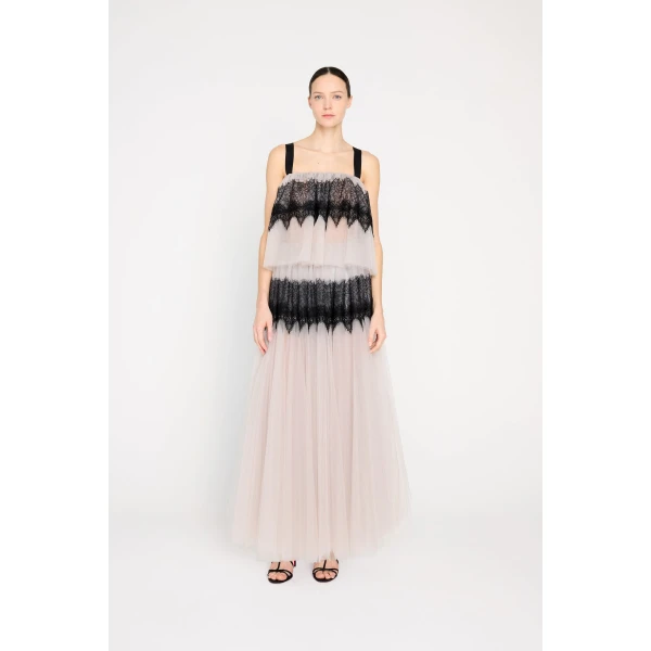 Viktor & Rolf Tulle & Lace Top in Grey, view 2