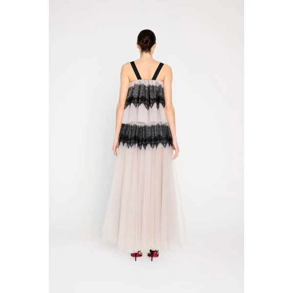 Viktor & Rolf Tulle & Lace Top in Grey, view 3