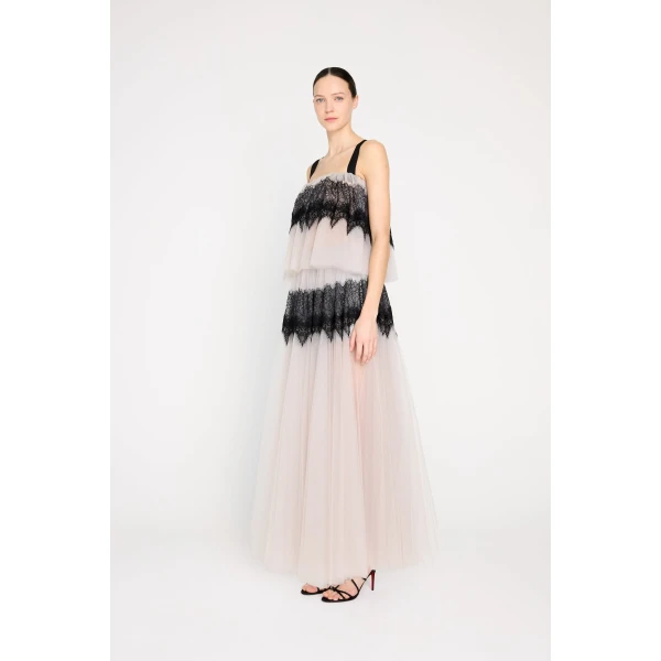 Viktor & Rolf Tulle & Lace Top in Grey, view 4