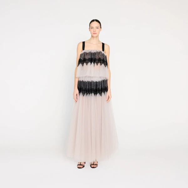 Viktor & Rolf Tulle & Lace Top in Grey, view 5