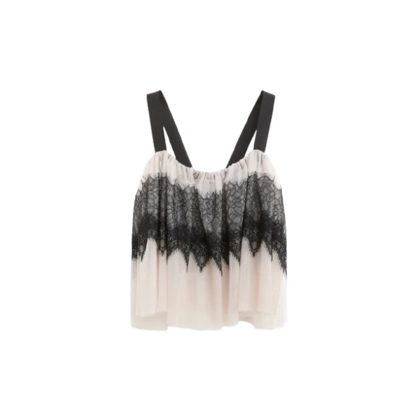 Viktor & Rolf Tulle & Lace Top in Grey