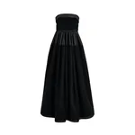 Viktor & Rolf Tulle Ruffle Circle Maxi Dress in Black