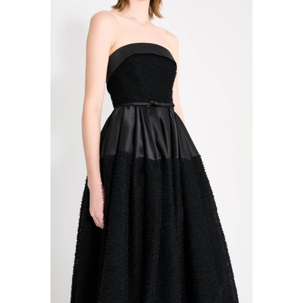 Viktor & Rolf Tulle Ruffle Circle Maxi Dress in Black, view 5