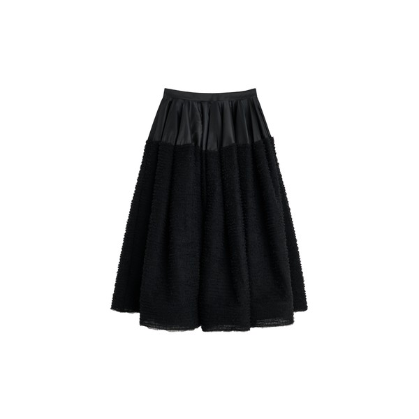 Viktor & Rolf Tulle Ruffle Circle Maxi Skirt in Black