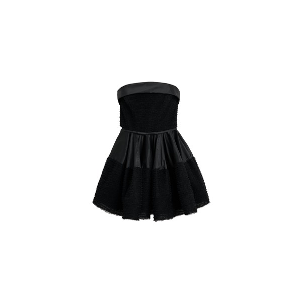 Viktor & Rolf Tulle Ruffle Circle Mini Dress in Black