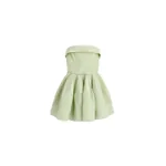Viktor & Rolf Tulle Ruffle Circle Mini Dress in Light Green