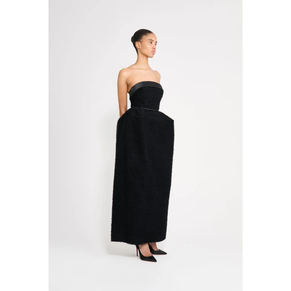 Viktor & Rolf Tulle Ruffle Cubist Gown in Black, view 4