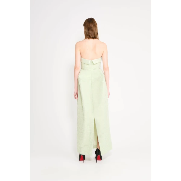Viktor & Rolf Tulle Ruffle Cubist Gown in Light Green, view 4